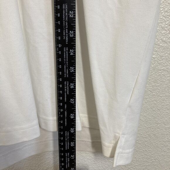 Hang Ten Polo Shirt Mens XL Classic Surf Pocket Top White Navy - Picture 7 of 13